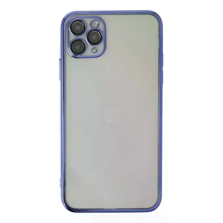 iPhone 11 Pro Max Kılıf Razer Lensli Silikon - Mor
