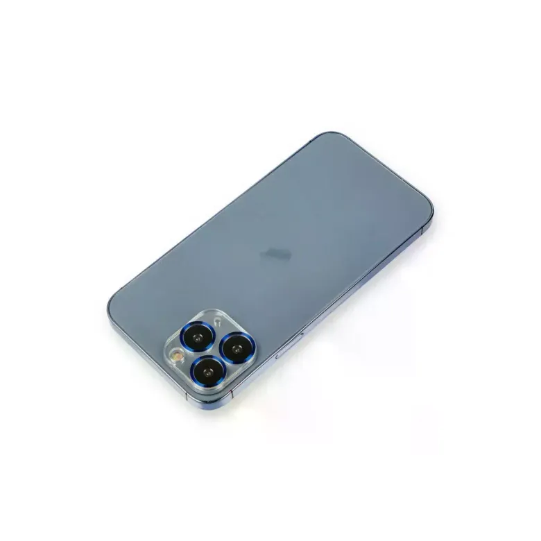 İphone 11 Pro Max Metal Kamera Lens Koruma Cam - Mavi