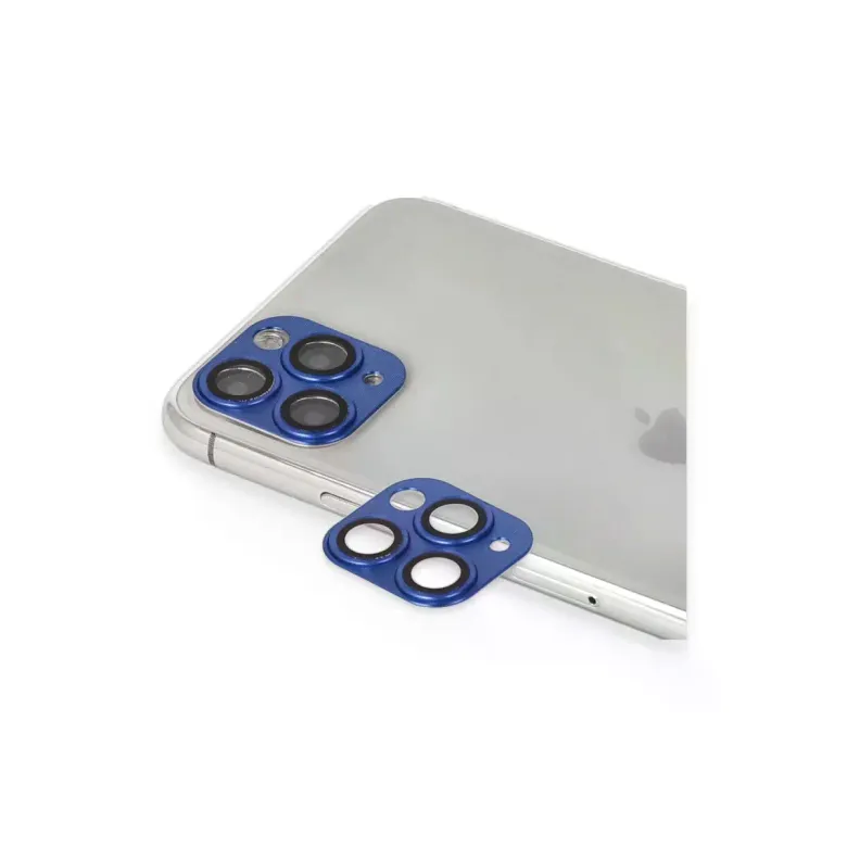 İphone 11 Pro Max Pers Alüminyum Kamera Lens - Lacivert