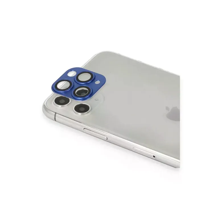 İphone 11 Pro Max Pers Alüminyum Kamera Lens - Lacivert
