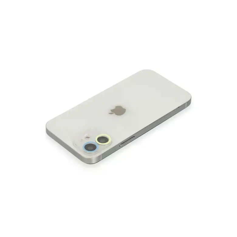İphone 11 Renkli Kamera Lens Koruma Cam - Sarı-mavi