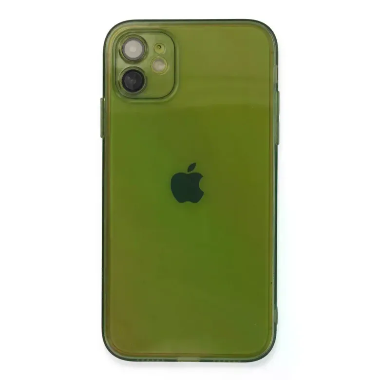 İphone 12 Kılıf Fly Lens Silikon - Yeşil