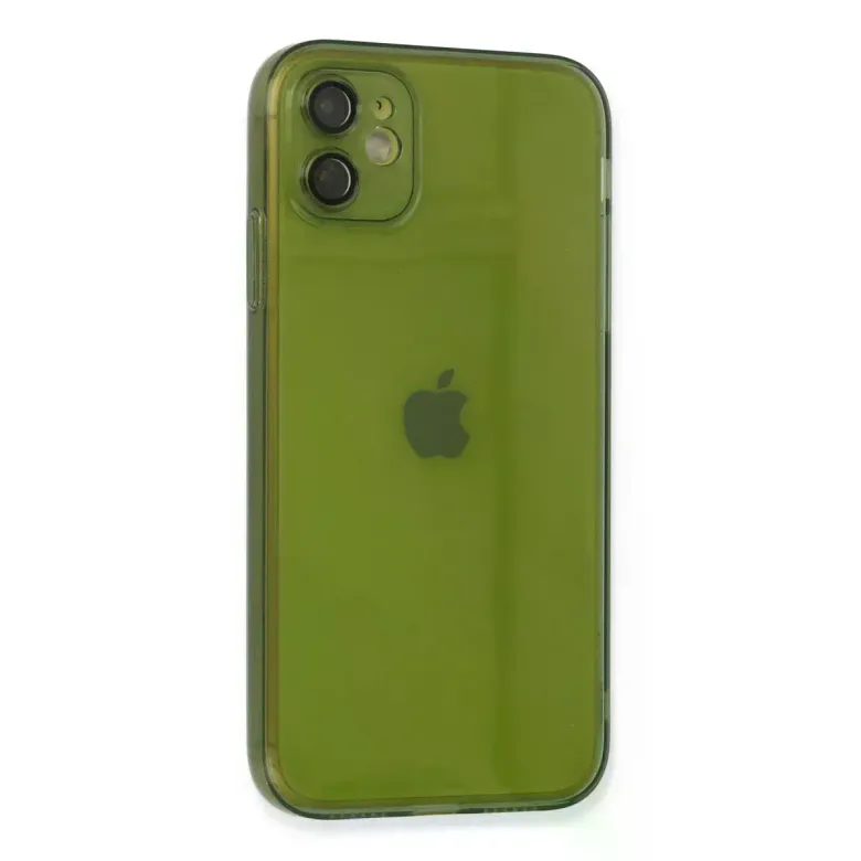 İphone 12 Kılıf Fly Lens Silikon - Yeşil