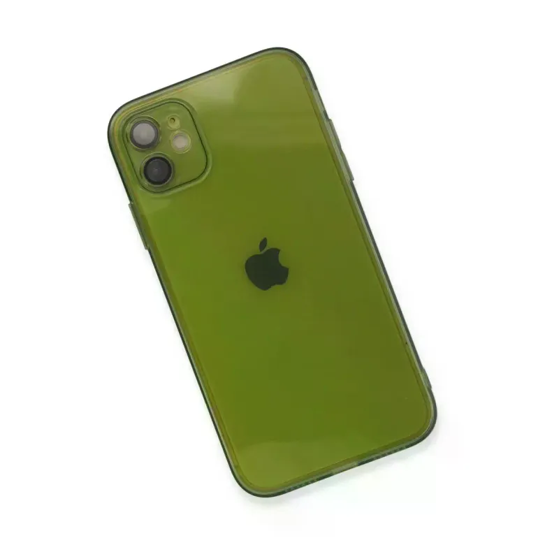 İphone 12 Kılıf Fly Lens Silikon - Yeşil