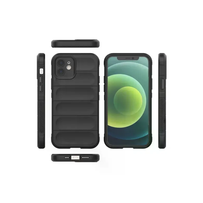 İphone 12 Kılıf Optimum Silikon - Siyah
