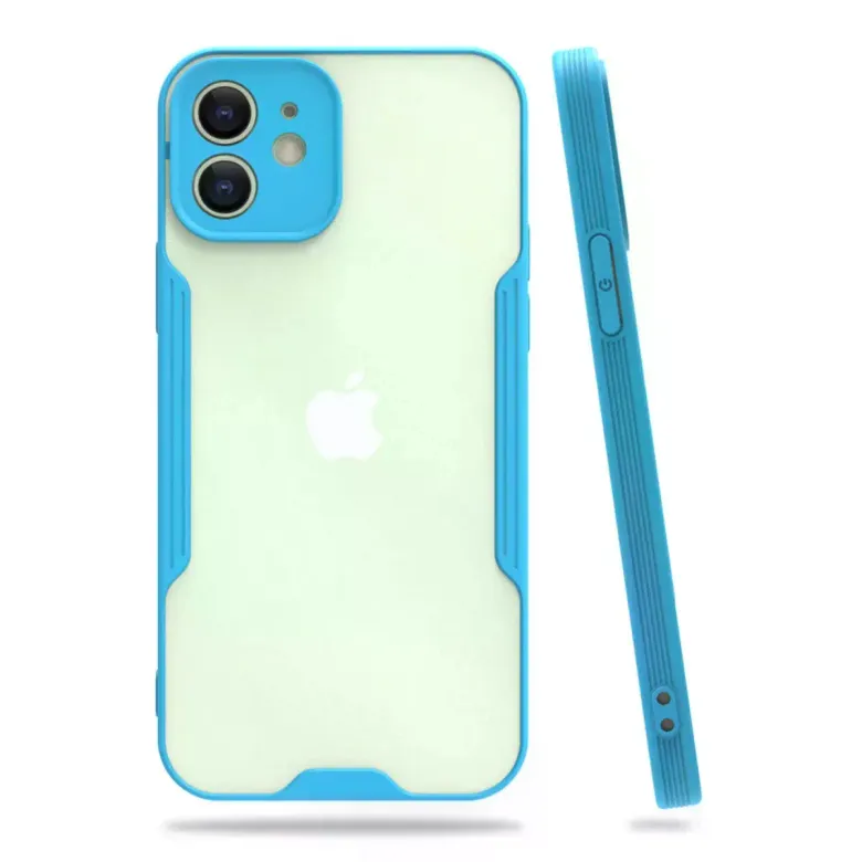 İphone 12 Kılıf Platin Silikon - Mavi