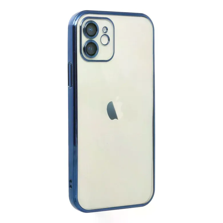iPhone 12 Kılıf Razer Lensli Silikon - Lacivert