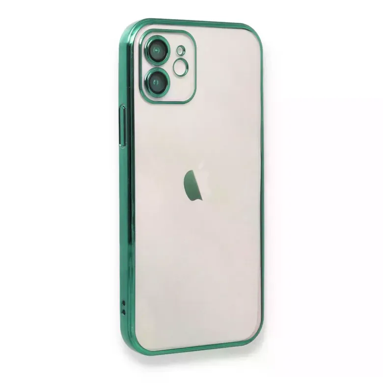 iPhone 12 Kılıf Razer Lensli Silikon - Yeşil