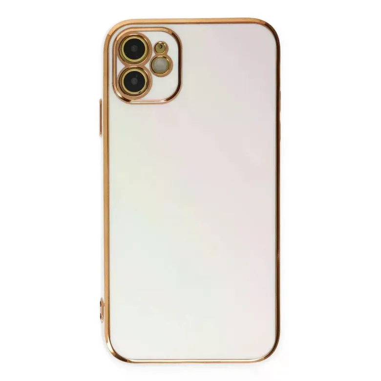 iPhone 12 Kılıf Volet Silikon - Beyaz