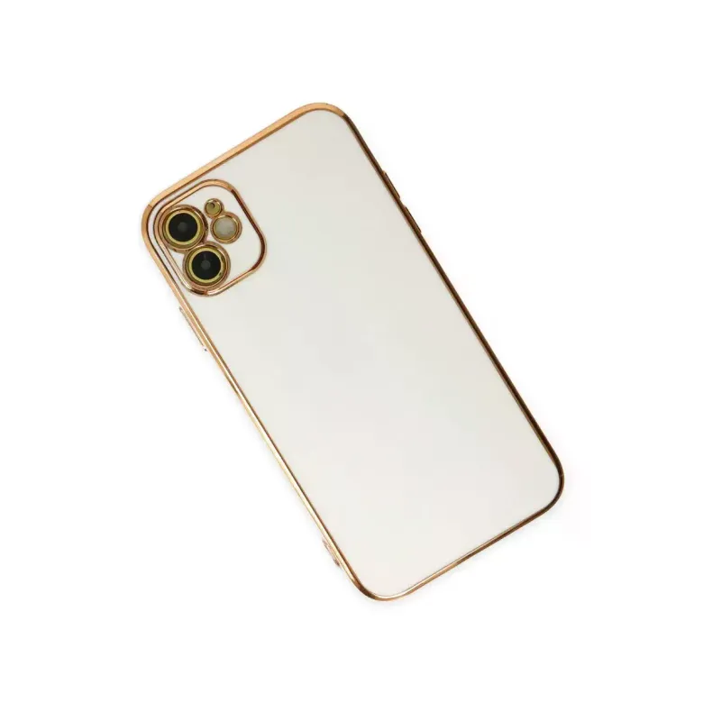 iPhone 12 Kılıf Volet Silikon - Beyaz