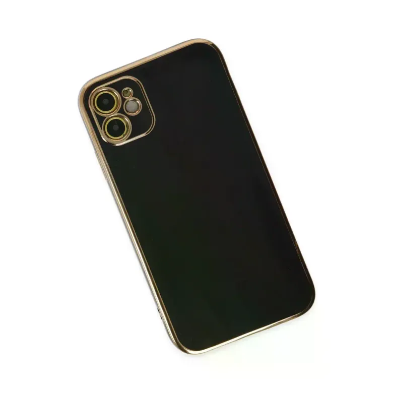 iPhone 12 Kılıf Volet Silikon - Siyah