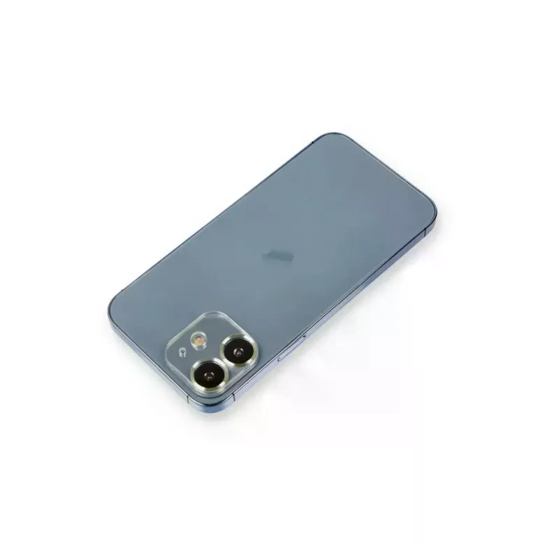 İphone 12 Metal Kamera Lens Koruma Cam - Açık Yeşil