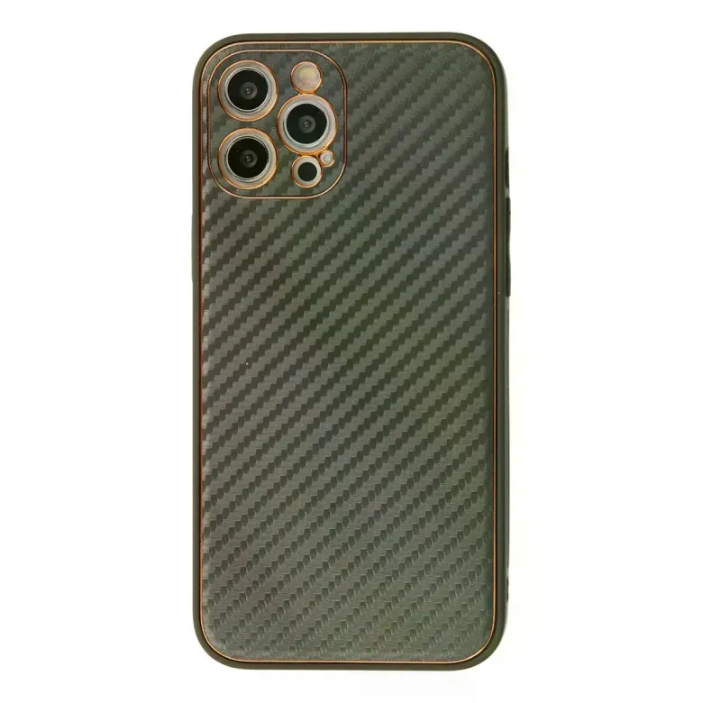 iPhone 12 Pro Kılıf Coco Karbon Silikon - Füme