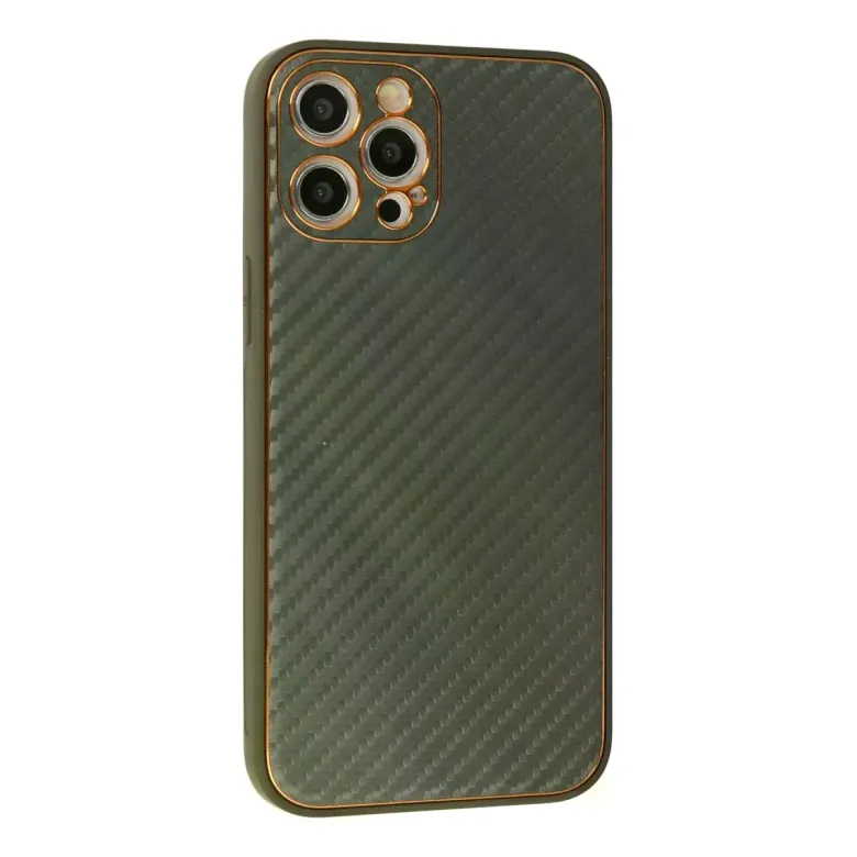 iPhone 12 Pro Kılıf Coco Karbon Silikon - Füme