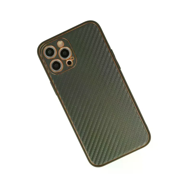 iPhone 12 Pro Kılıf Coco Karbon Silikon - Füme