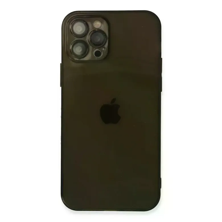 İphone 12 Pro Kılıf Fly Lens Silikon - Siyah