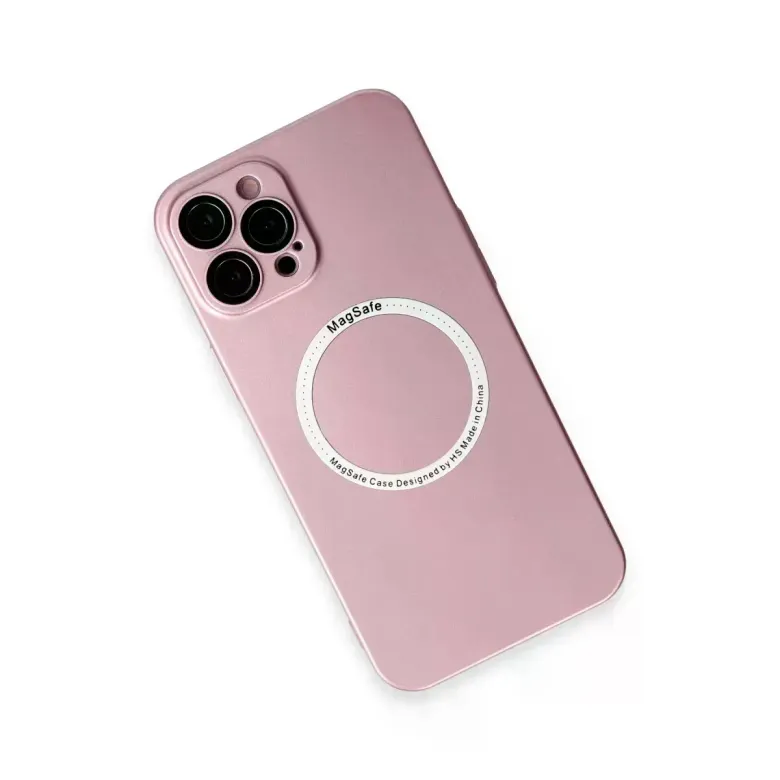 iPhone 12 Pro Kılıf Jack Magneticsafe Lens Silikon - Rose Gold