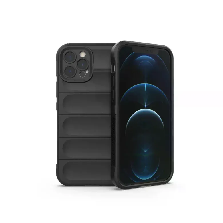 İphone 12 Pro Kılıf Optimum Silikon - Siyah
