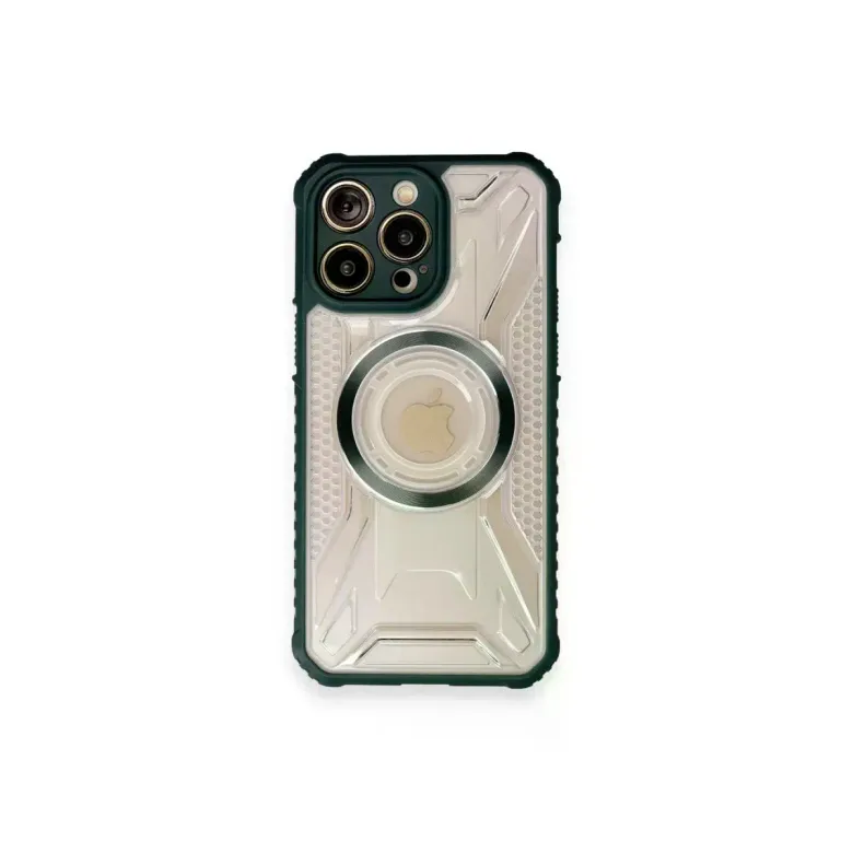 iPhone 12 Pro Kılıf Prag Magneticsafe Kapak - Koyu Yeşil