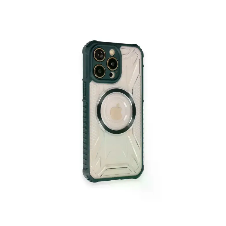 iPhone 12 Pro Kılıf Prag Magneticsafe Kapak - Koyu Yeşil