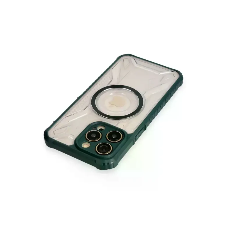 iPhone 12 Pro Kılıf Prag Magneticsafe Kapak - Koyu Yeşil