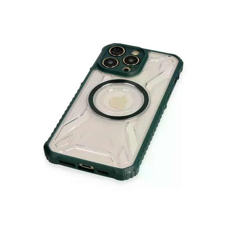 iPhone 12 Pro Kılıf Prag Magneticsafe Kapak - Koyu Yeşil