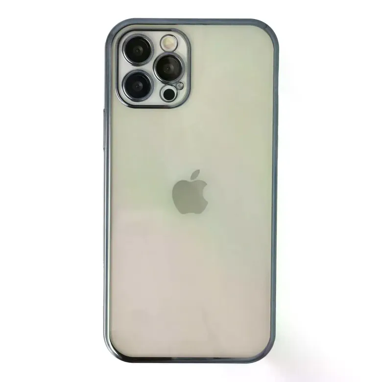 iPhone 12 Pro Kılıf Razer Lensli Silikon - Lacivert