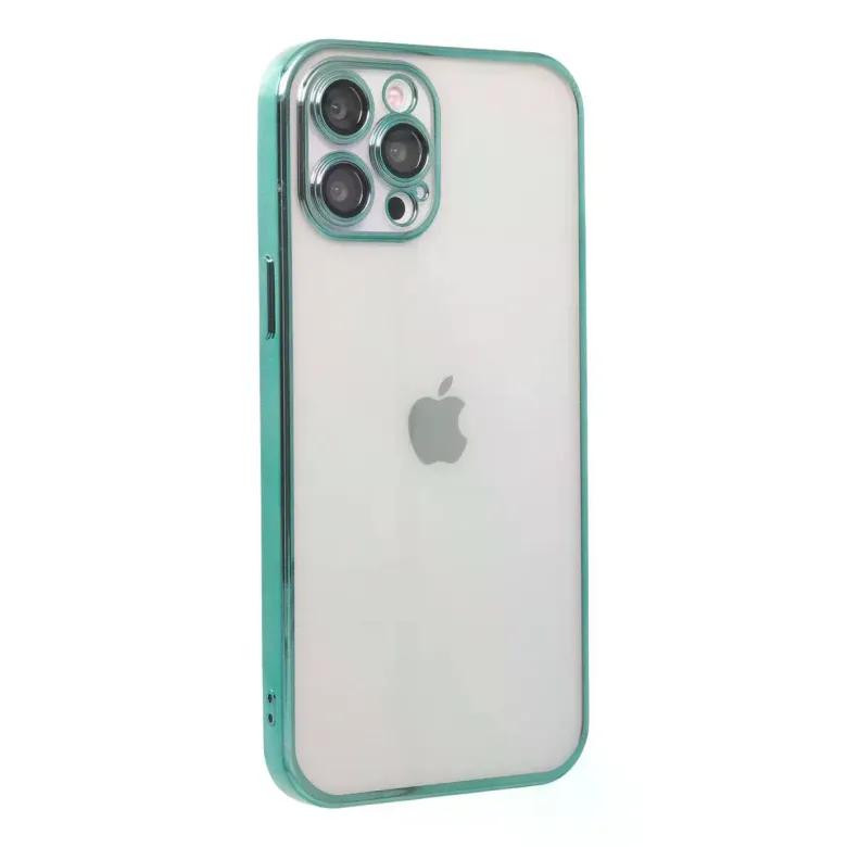 iPhone 12 Pro Kılıf Razer Lensli Silikon - Yeşil