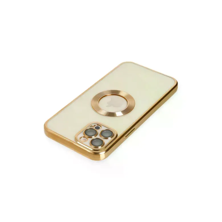 İphone 12 Pro Kılıf Slot Silikon - Gold