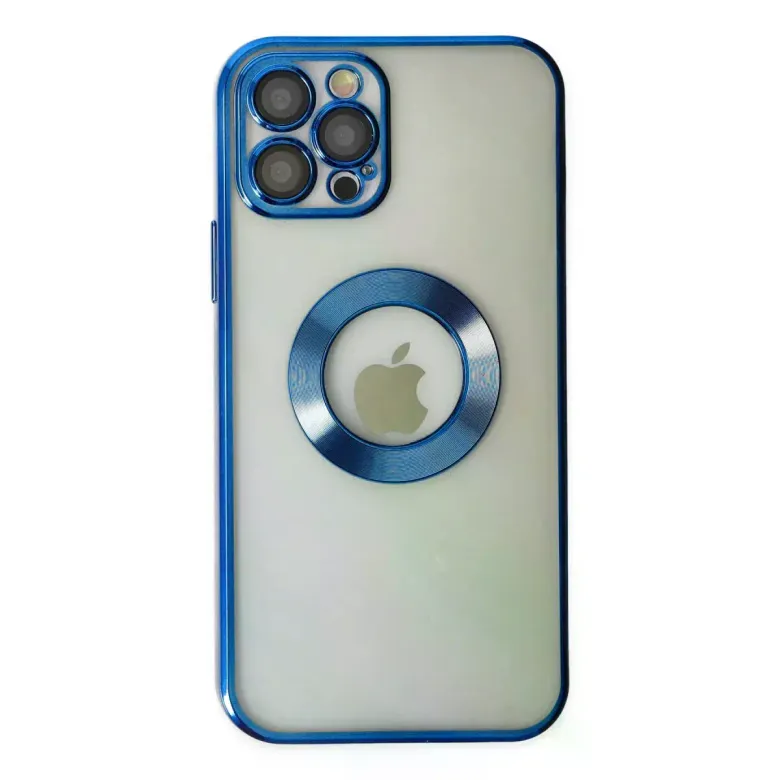 İphone 12 Pro Kılıf Slot Silikon - Mavi