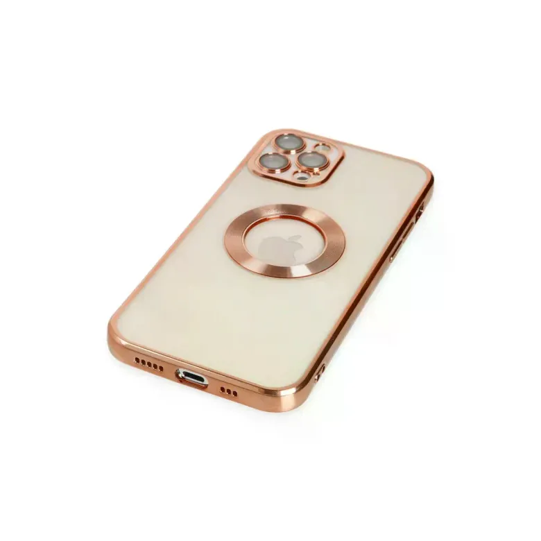 İphone 12 Pro Kılıf Slot Silikon - Rose Gold
