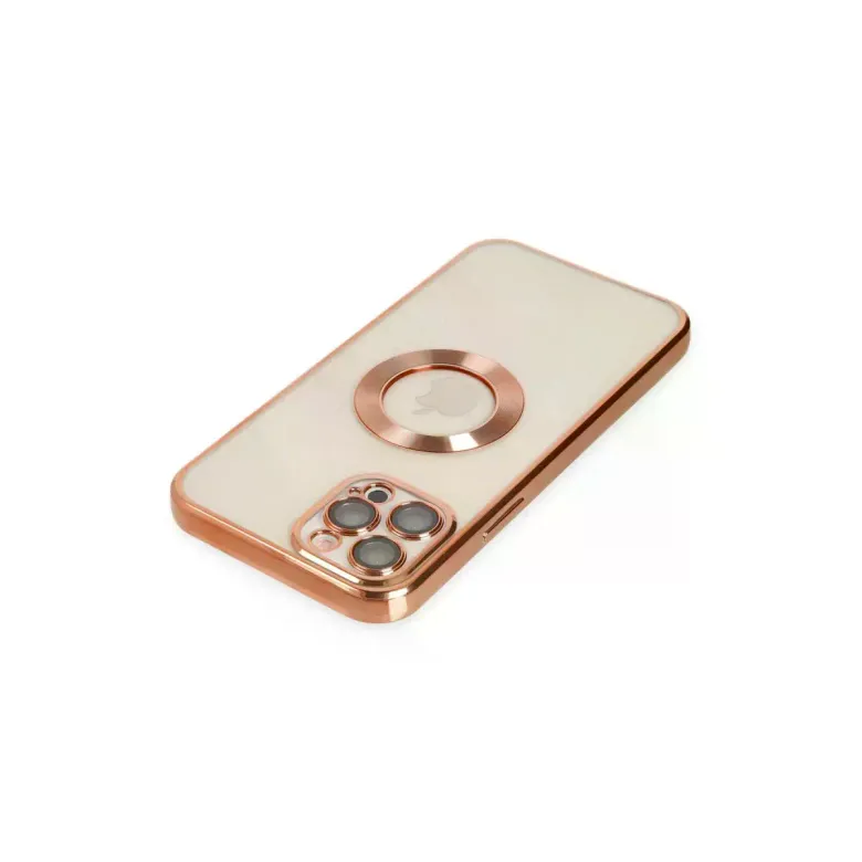İphone 12 Pro Kılıf Slot Silikon - Rose Gold