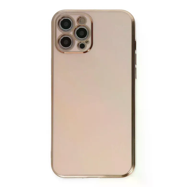 iPhone 12 Pro Kılıf Volet Silikon - Pembe