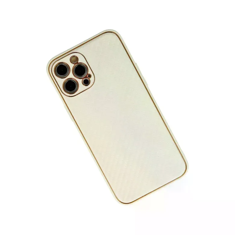 iPhone 12 Pro Max Kılıf Coco Karbon Silikon - Beyaz