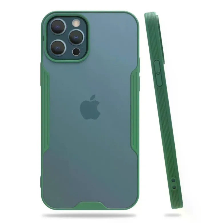 İphone 12 Pro Max Kılıf Platin Silikon - Yeşil