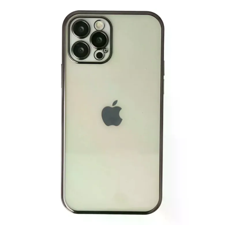 iPhone 12 Pro Max Kılıf Razer Lensli Silikon - Siyah