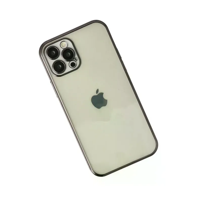 iPhone 12 Pro Max Kılıf Razer Lensli Silikon - Siyah