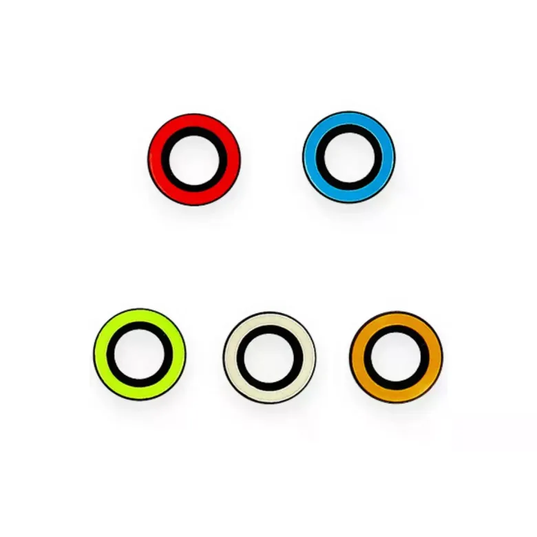 İphone 12 Pro Max Neon Fosforlu Kamera Lens - Mavi