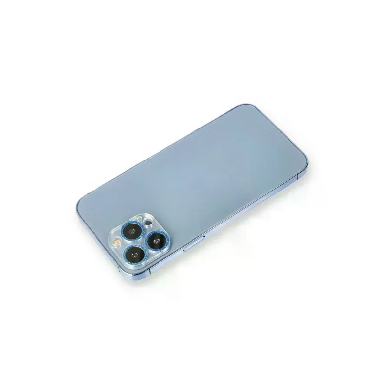 İphone 12 Pro Max Shine Kamera Lens Koruma Cam - Mavi
