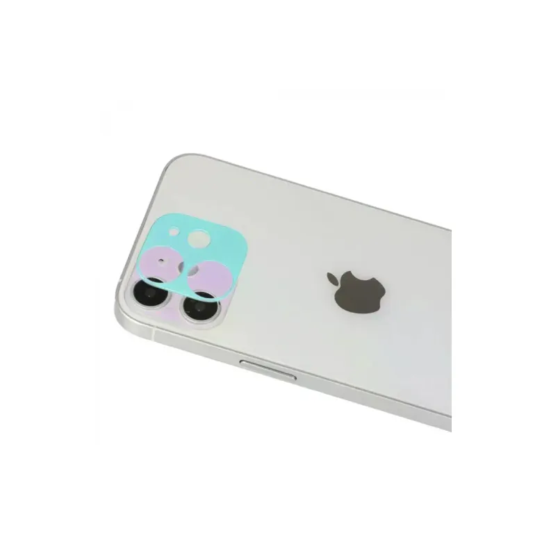 İphone 12 Rainbow Kamera Lens Koruma Cam - Mor