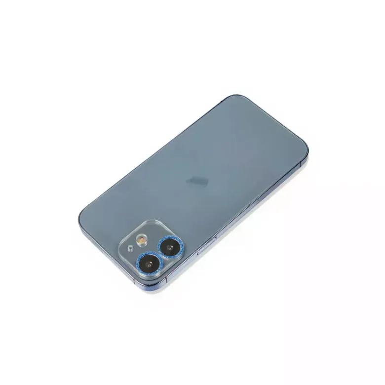 İphone 12 Shine Kamera Lens Koruma Cam - Mavi