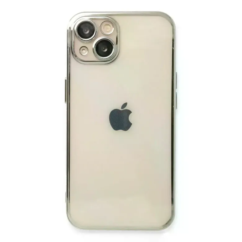 İphone 13 Kılıf Razer Lensli Silikon - Gümüş