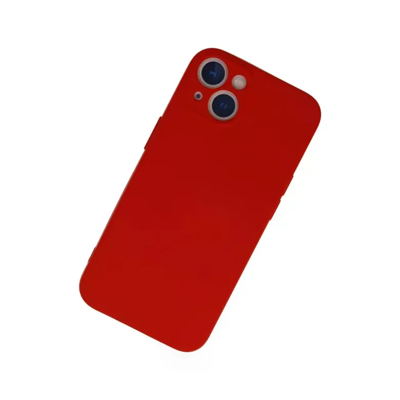 İphone 13 Mini Kılıf Nano İçi Kadife Silikon - Kırmızı