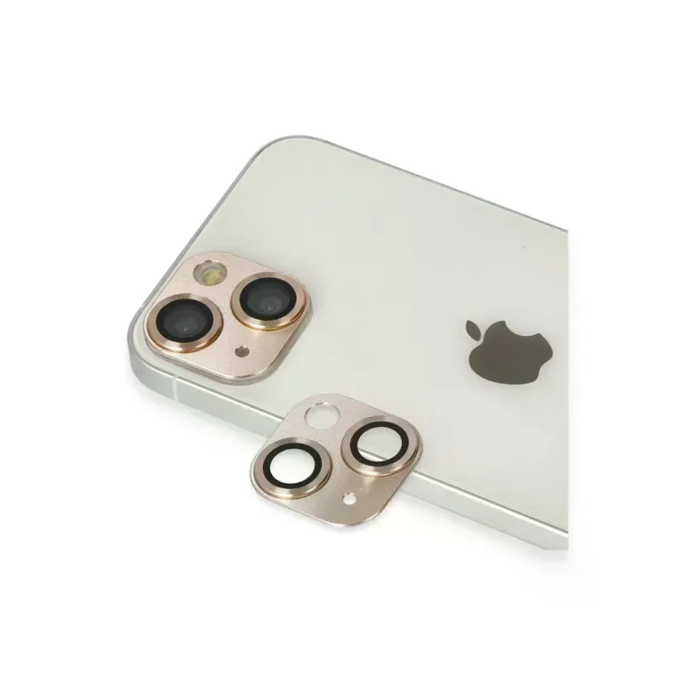 İphone 13 Pers Alüminyum Kamera Lens - Gold