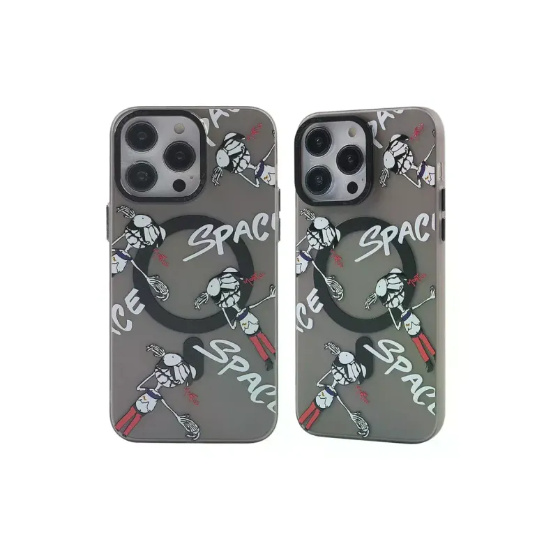 İphone 13 Pro Kılıf Apollo Magneticsafe Desenli Kapak - Apollo Siyah - 3