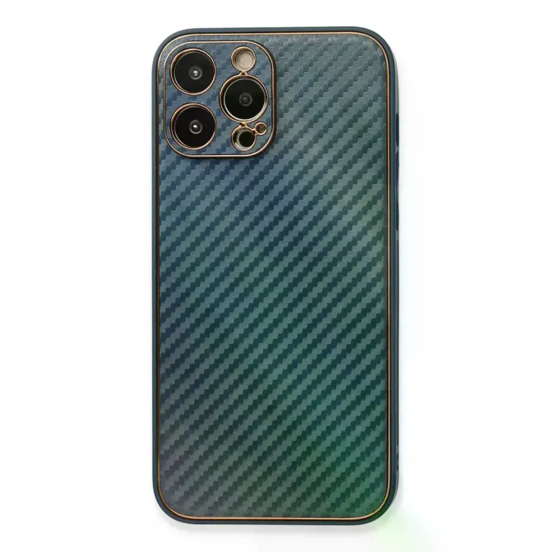 İphone 13 Pro Kılıf Coco Karbon Silikon - Mavi