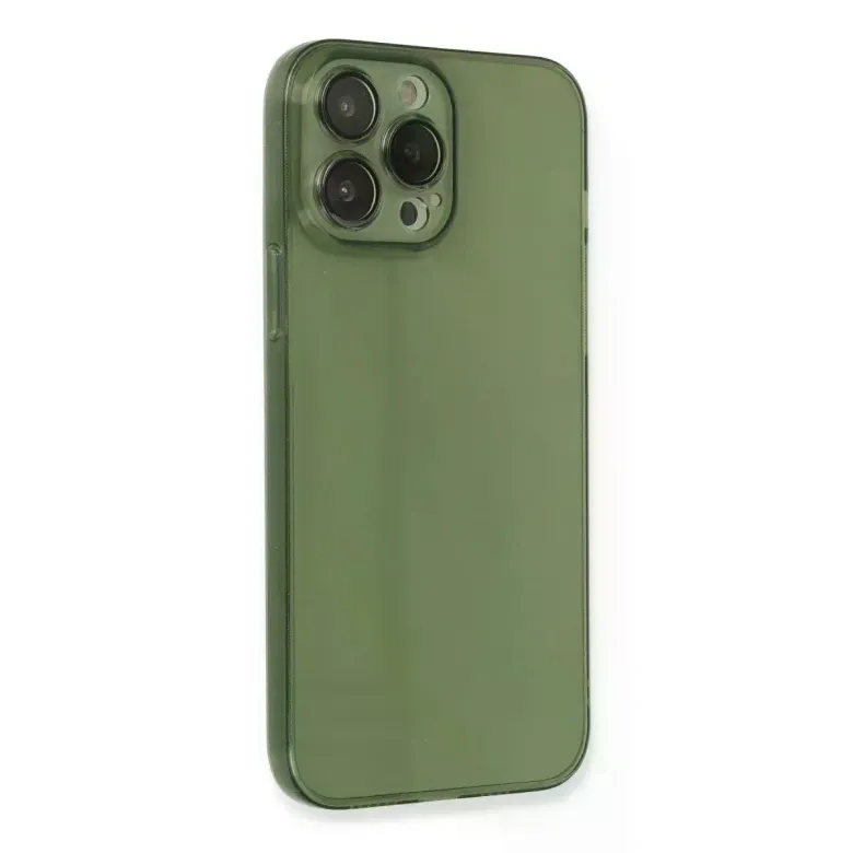 İphone 13 Pro Kılıf Fly Lens Silikon - Yeşil
