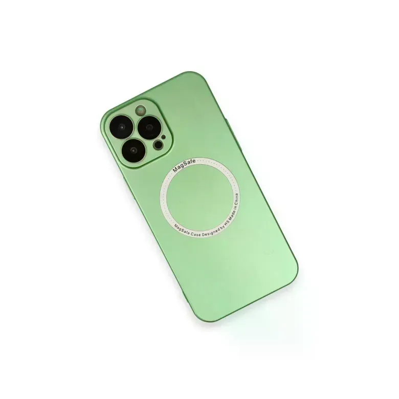 İphone 13 Pro Kılıf Jack Magneticsafe Lens Silikon - Yeşil