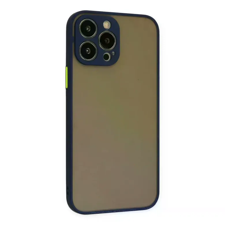 İphone 13 Pro Kılıf Montreal Silikon Kapak - Lacivert