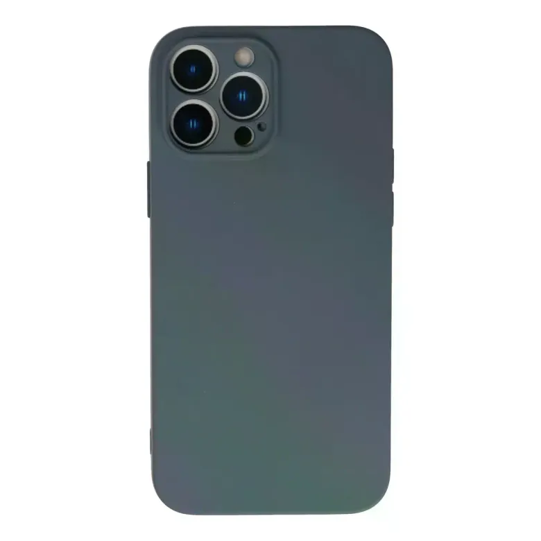 İphone 13 Pro Kılıf Nano İçi Kadife Silikon - Gri